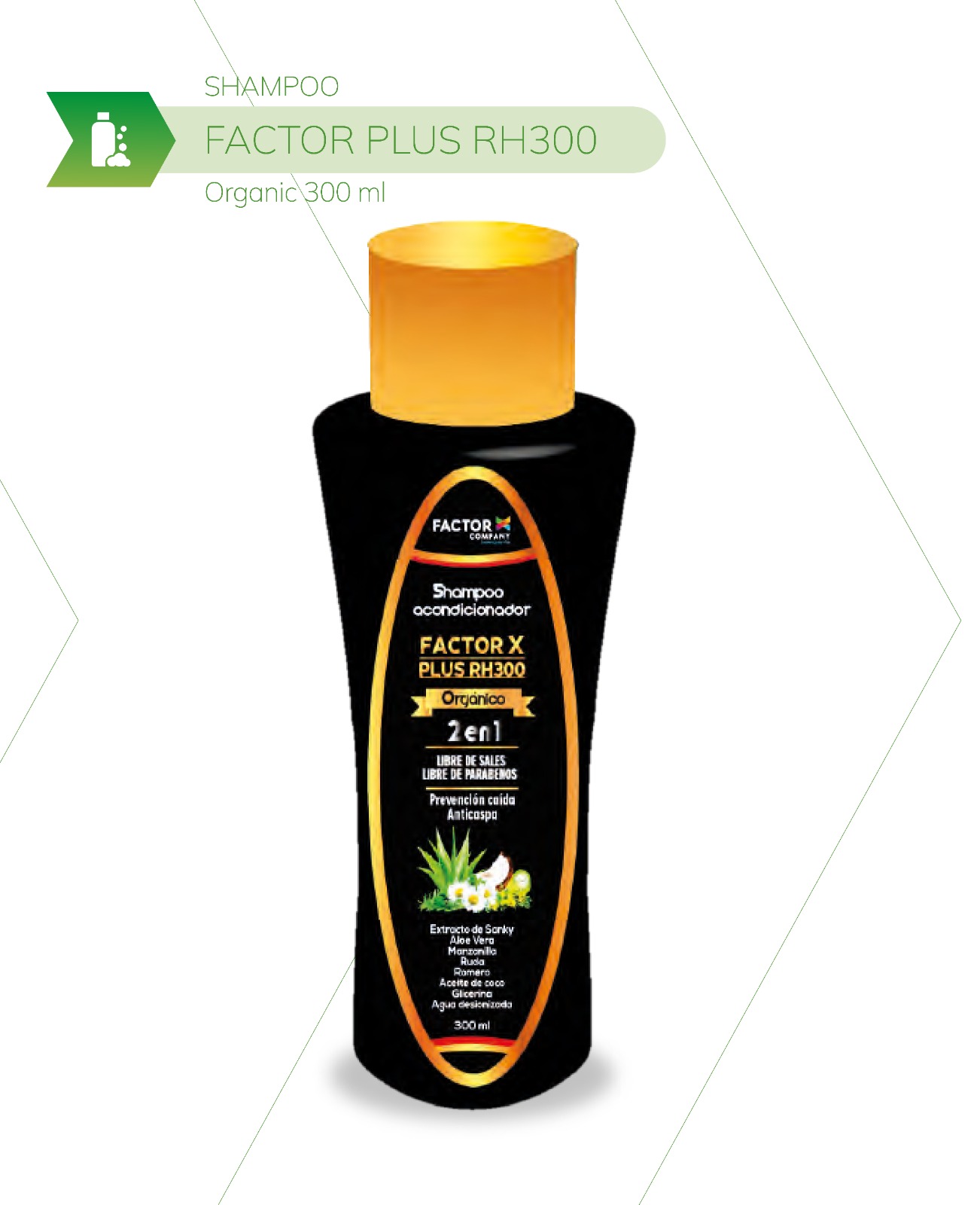 Shampoo Acondicionador Factor x Plus Rh300
